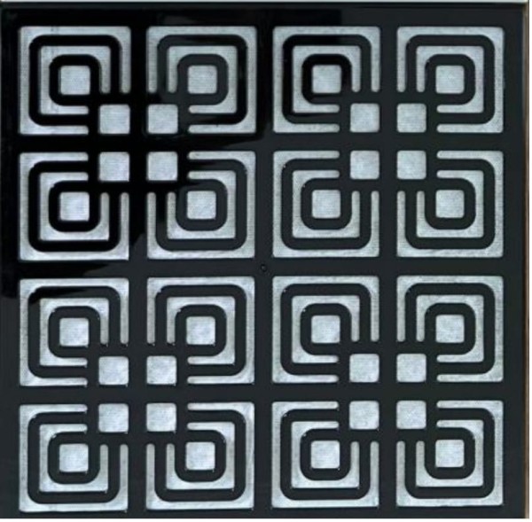 Dekoratif  30x30 Siyah Yonca