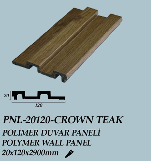 CROWN POLİMER DUVAR PANELİ 12*280CM