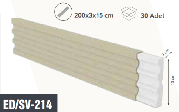 SÖVE 3 OLUKLU 200*15*3