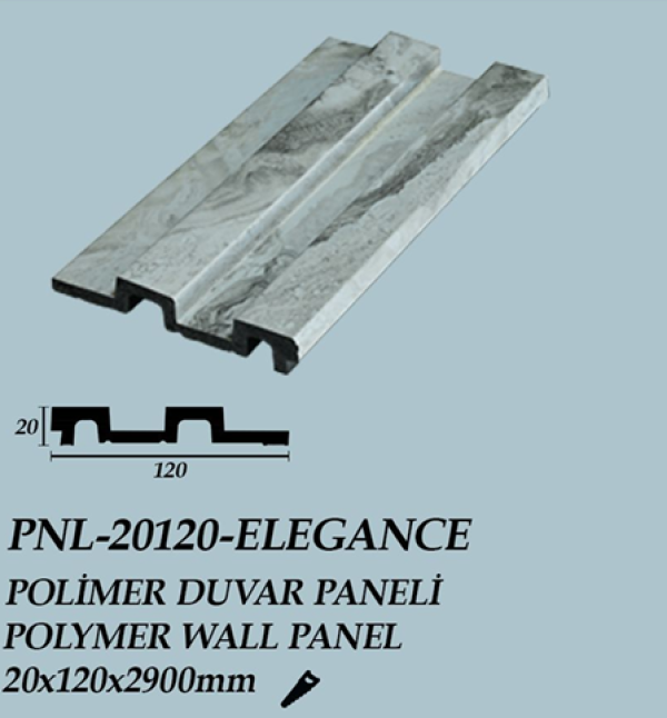 ELEGANCE POLİMER DUVAR PANELİ 12*280CM